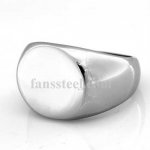 FSR04W89 Engravable oval signet ring