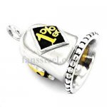 FSP17W92G one percenter skull rider bell biker Pendant