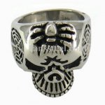 FSR07W91 Spider Skull Ghost  Ring 