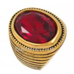 FSR13W38 wemen circle around with red stone ring