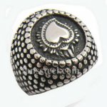 FSR13W55 dot around love heart ring
