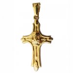 FSP18W46  Cross Skull Pendant