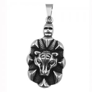 FSP19W68 Skull Tiger Pendant