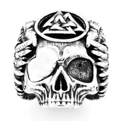 FSR20W80 eagle wings claw skull ring