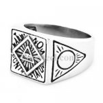 FSR20W32 triangle sun god's all seeing eye freemason ring 