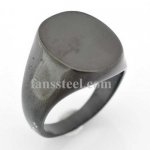 FSR06W21B engravable plain oval signet ring