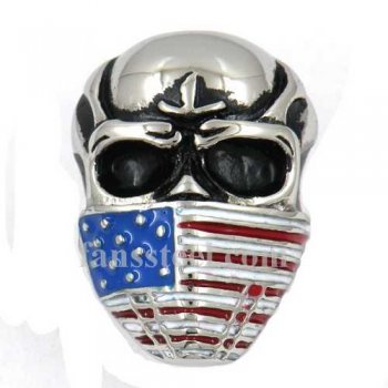 FSR12W41 mask skull ring