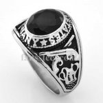 FSR09W92 cross gun USN nany military ring
