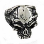 FSR11W22 claw hold the head skull biker ring 