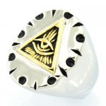 FSR20W81 triangle all seeing eye  Ring