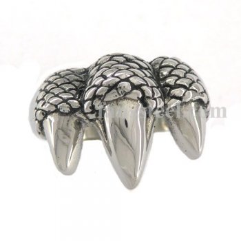 FSR00W80B Eagle claw Medallion Ring