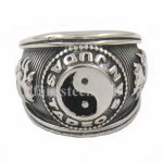 FSR14W13 Chinese Taoism Yin yang symbol ring