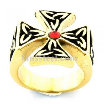 FSR10W03GR celtic German military Cross ring