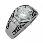 FSR10W06 star stone setting ring