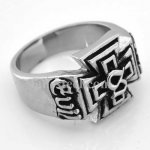 FSR08W68  Concentric Maltese Cross  Ring