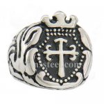 FSR09W32 maltesse cross crown cross ring 