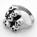 FSR08W45 seven ghost skulls gothic ring