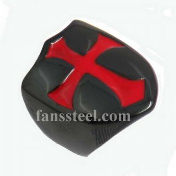 FSR13W01B shield shape maltese cross templar knight ring