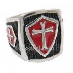 FSR10W36R Shield Knights Templar Cross  ring