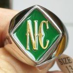 D2SBGL Memorial Initials Ring 2 Letters Name Customized Ring
