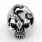 FSR09W41 snake skull ring