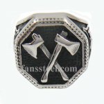 FSR13W47 shield Hexagon cross axe ring