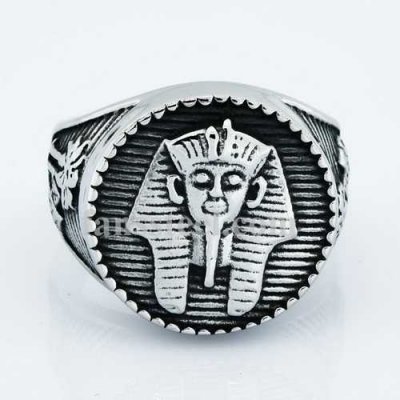 FSR14W32 palm tree indian chief head ring