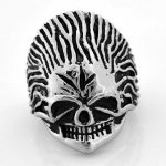 FSR07W92 flame angry Ghost Skull skeleton gothic Ring