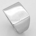 FSR05W24 engravable plain Square signet ring