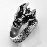 FSR00W07B Spiral Dragon Chinese Zodiac Sign ring 