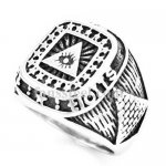 FSR20W74 Pyramid stars eye ring