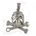 FSP14W65  Pirate Wrench Crossbones Pendant