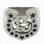 FSR10W84 maltese horse shape stars  13 Ring