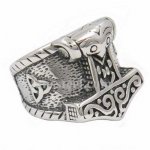 FSR13W88 Celtic thors hammer ring