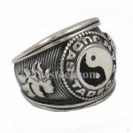 FSR14W13 Chinese Taoism Yin yang symbol ring