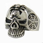 FSR07W91 Spider Skull Ghost  Ring 