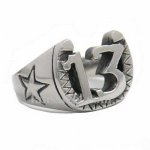 FSR14W03 maltese horse shape stars  13 Ring