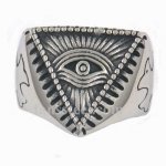 FSR12W05  tringle all seeing eye god's  cross  ring