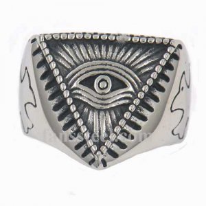 FSR12W05 tringle all seeing eye god's cross ring