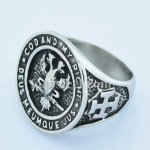 FSR14W67 freemasonry eagle scout masonic ring