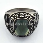 FSR09W90 stone flower cross ring