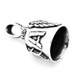 FSP17W90 USA angel wings bell biker Pendant