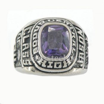 FSR08W76V high School ring Violet CZ