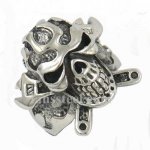 FSR11W78 cross spanner wrench flame skull ring