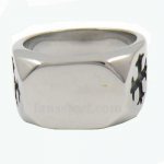 FSR13W50 christ cross band signet ring