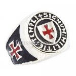 FSR11W86 knights templar red corss ring