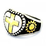 FSR12W12G star moon sun heart Jesus cross ring