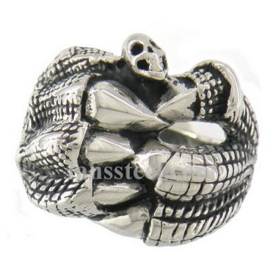 FSR10W16 claw hold skull ring