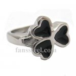 FSR12W61 enamel heart flower love ring