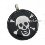 FSRKP003 cross bone skull pendant